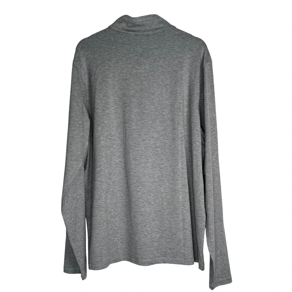 Members Mark Mens Favorite Soft Quarter Zip Pullover Grey XL MM23138 NEW